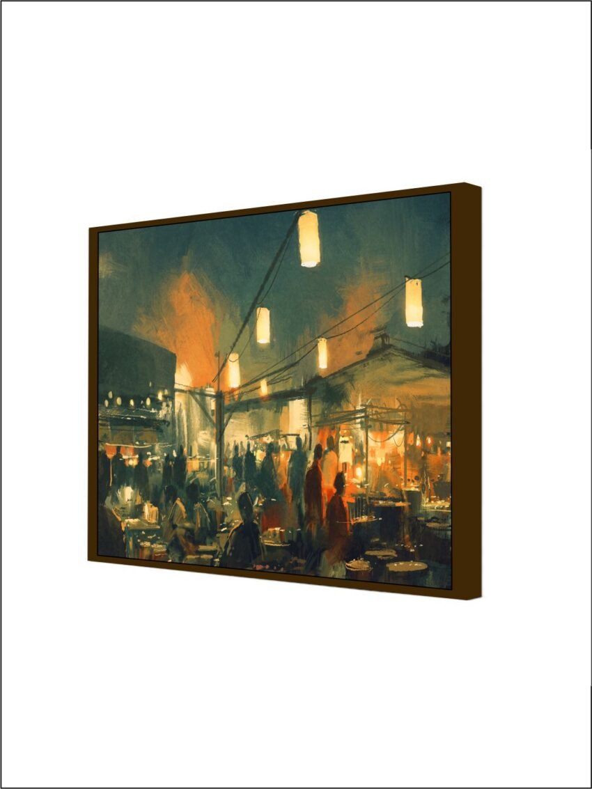 city lights painting
