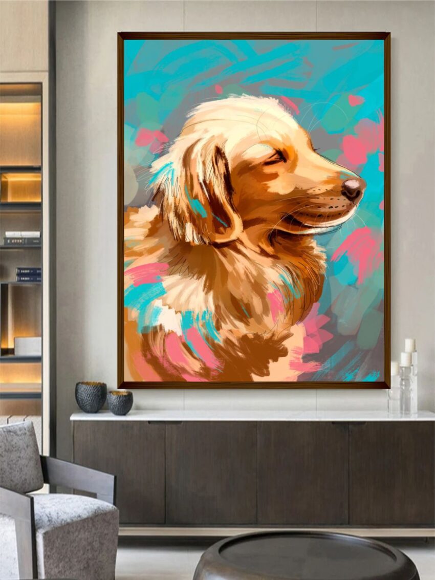 dog painting