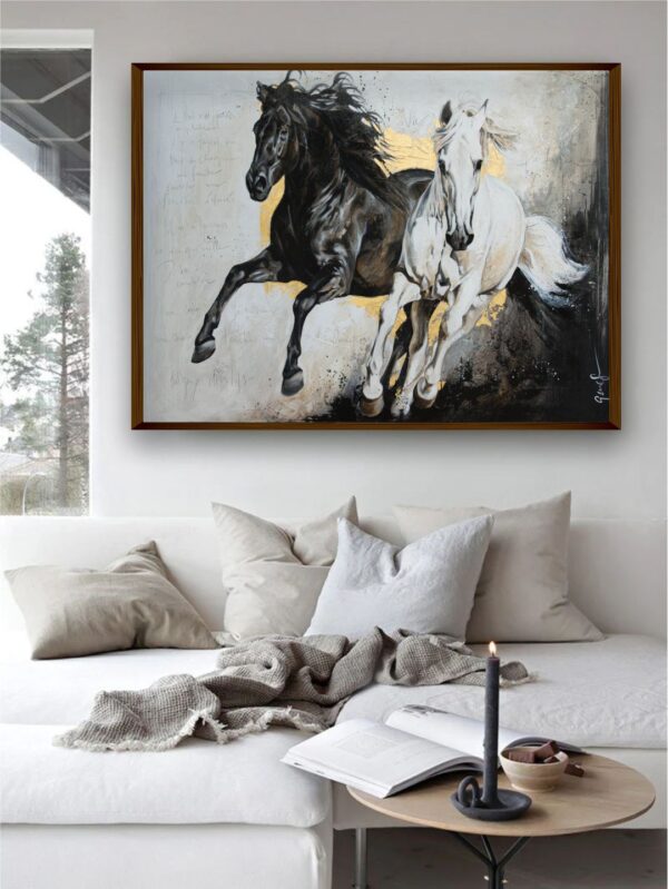 lucky horses painting