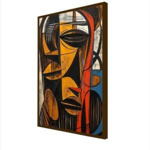 Artsense Wood african abstract For Wall Decoration Abstract Wall Painting For Living Room Big Size Painting With Frame-Multicolor -20X30 Inches/(50X71Cm) - Image 3