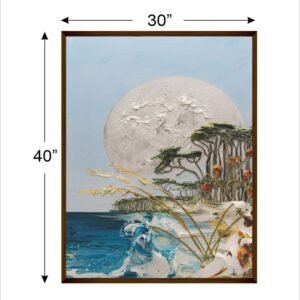 Beautiful Scenic Abstract Digital Print Canvas Painting for Living room, Bedroom- Best Painting for Wall Decoration- 30x40inches - Image 4