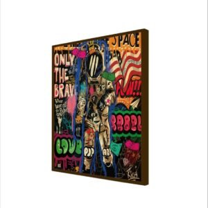 Artsense Painting for wall decoration Abstract wall painting for living- aesthetic colorful painting for home decoration with frame-Multicolor/20x20 inches/(50x50 cm) - Image 3