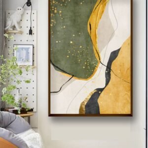 Artsense marble style touch Painting for wall decoration Abstract wall painting for living room big size painting for home decoration with frame-Multicolor -20x30 inches/(50x71cm) - Image 1