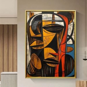 Artsense Luxury abstract Canvas Art print For Wall Decoration Abstract Wall Painting For Living Room Big Size Painting With premium golden Frame-Multicolor -20X30 Inches/(50X71Cm) - Image 1