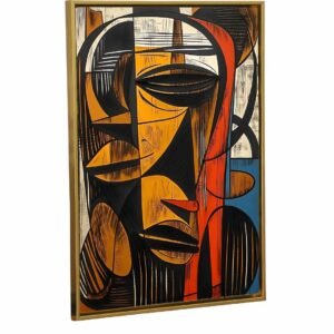 Artsense Luxury abstract Canvas Art print For Wall Decoration Abstract Wall Painting For Living Room Big Size Painting With premium golden Frame-Multicolor -20X30 Inches/(50X71Cm) - Image 2