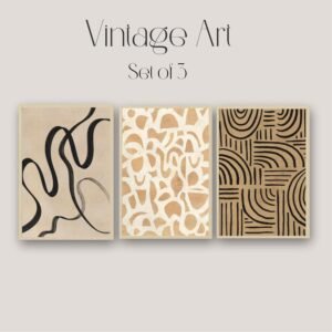 Artsense Abstract Wall Art Set of 3 Frames - Large Modern Minimalist Geometric Line & Shape Prints – Framed Vinyl Artwork with Plexiglass for Living Room, Bedroom, Office & Home Decor – Ready to Hang (10x13 In) - Image 3