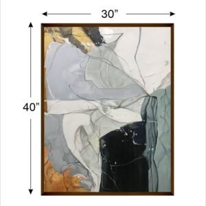 Artsense Painting for wall decoration Abstract wall painting for living room big size painting for home decoration with frame-Multicolor/30x40 inches/(76x101 cm) - Image 2