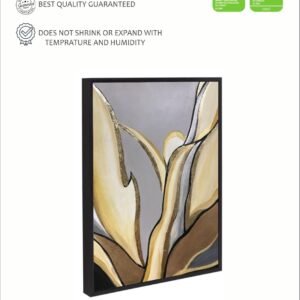 Artsense Golden Abstract Canvas Wall Art | Modern Luxury Painting 20x30 Inches (50x75 cm) | Framed Wall Decor for Living Room, Bedroom & Office - Image 4