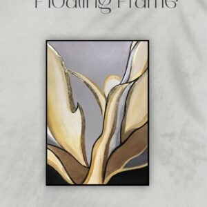 Artsense Golden Abstract Canvas Wall Art | Modern Luxury Painting 20x30 Inches (50x75 cm) | Framed Wall Decor for Living Room, Bedroom & Office - Image 2