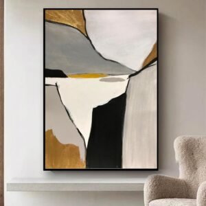 Artsense Painting for wall decoration Abstract wall painting for living room big size painting for home decoration with frame-Multicolor/24x36 inches/    (76x101 cm) (style 3) - Image 1